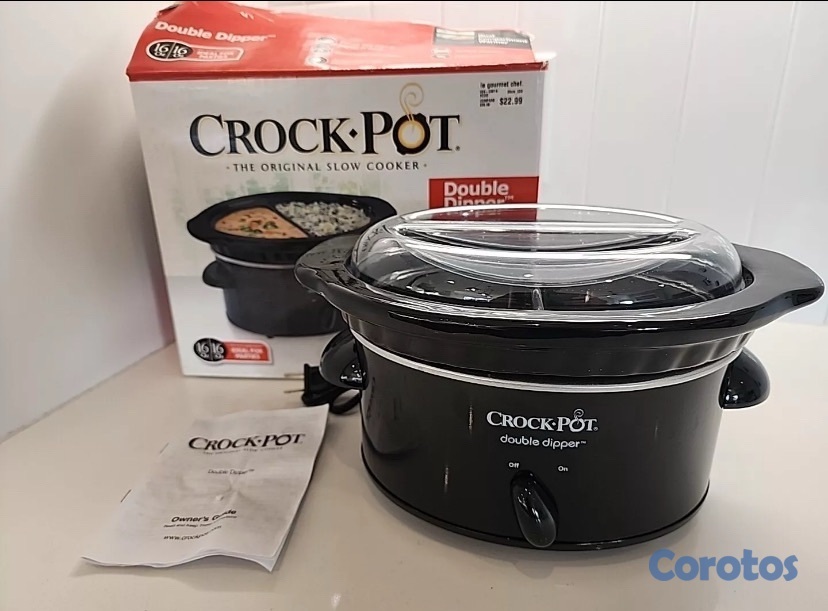 electrodomesticos - Olla de cocción lenta la original Crock-Pot Double Dipper 1