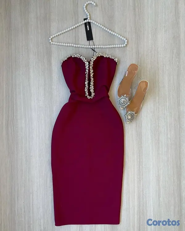ropa para mujer - Vestido Rojo Mujer  2