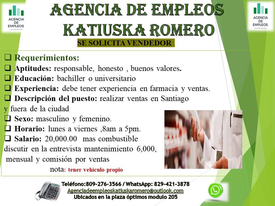empleos disponibles - vendedores 0