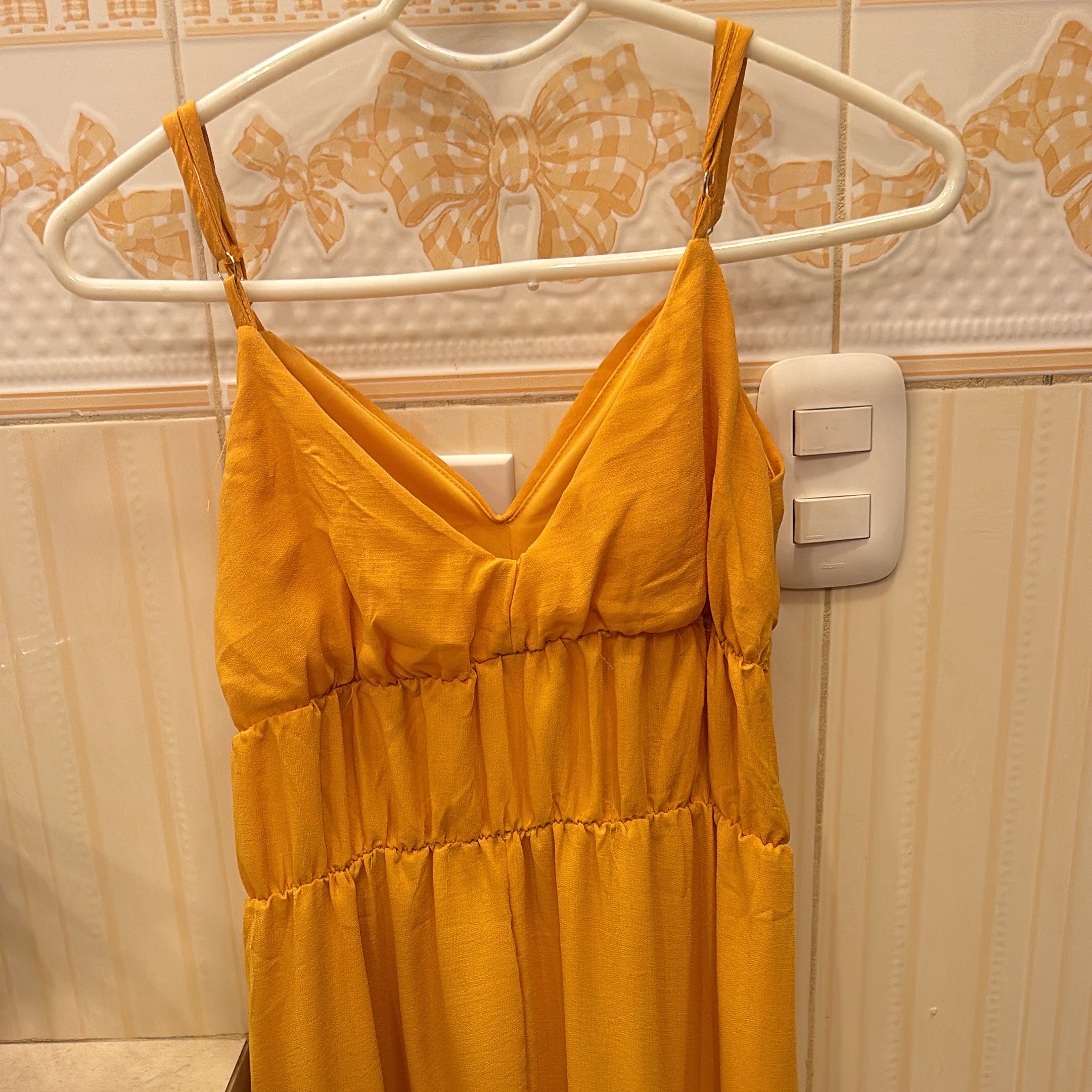 ropa para mujer - Vestido amarillo usado como nuevo