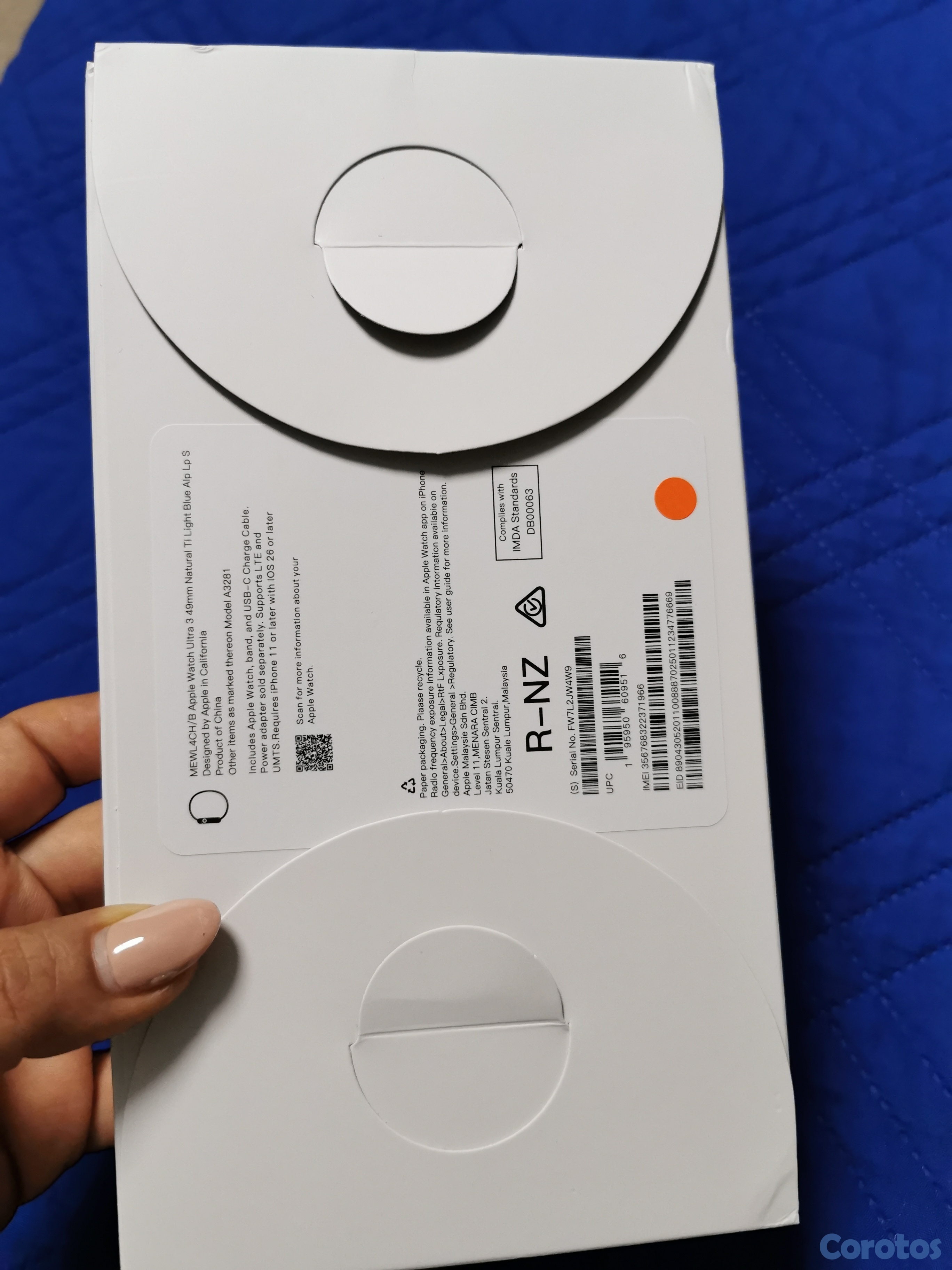 otros electronicos - Reloj Apple watch Ultra 3 8