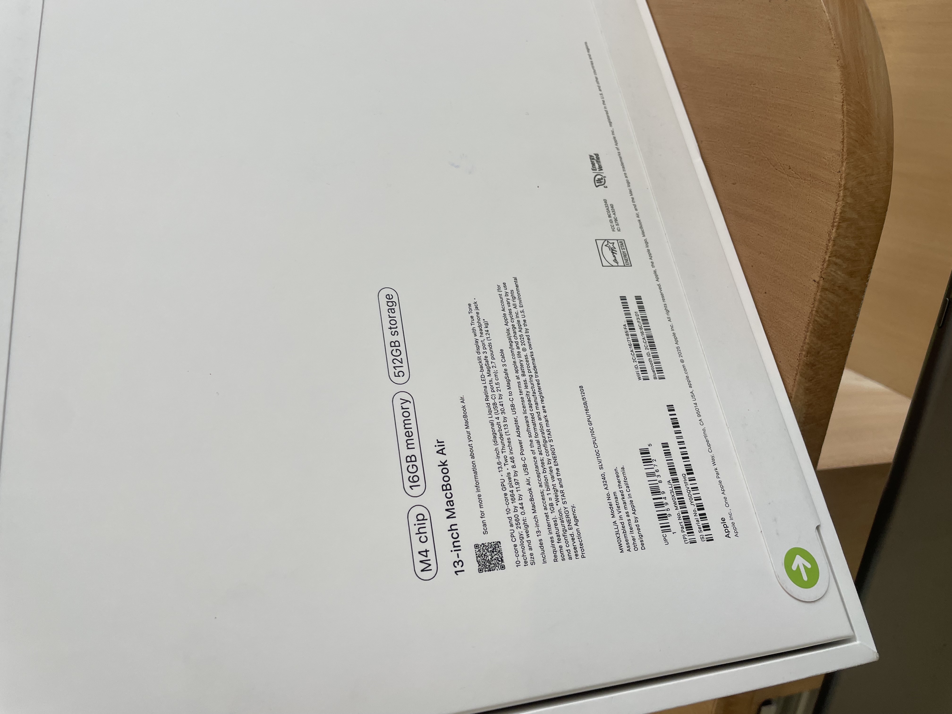 computadoras y laptops - MACBOOK AIR M4 13 PULGADA 16Gb DE RAM 512Gb SSD 2
