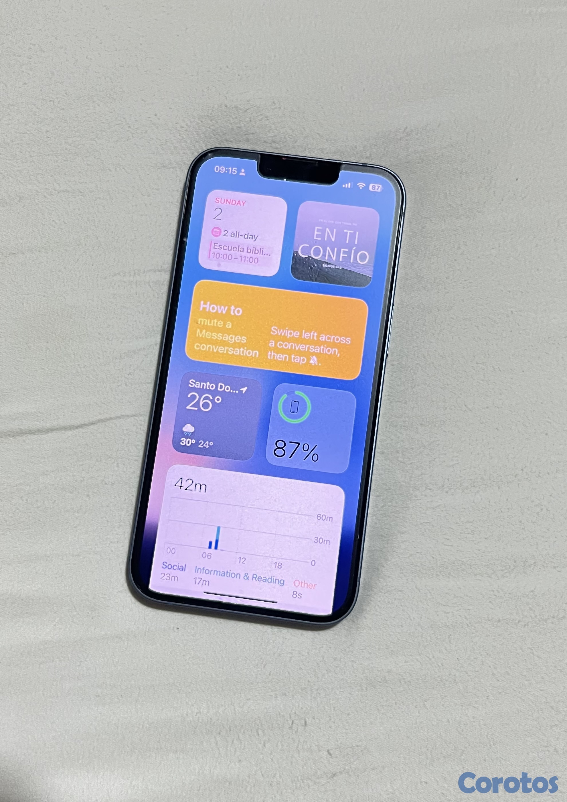 celulares y tabletas - iPhone 14 Azul – 256 GB (Factory Unlocked) 5