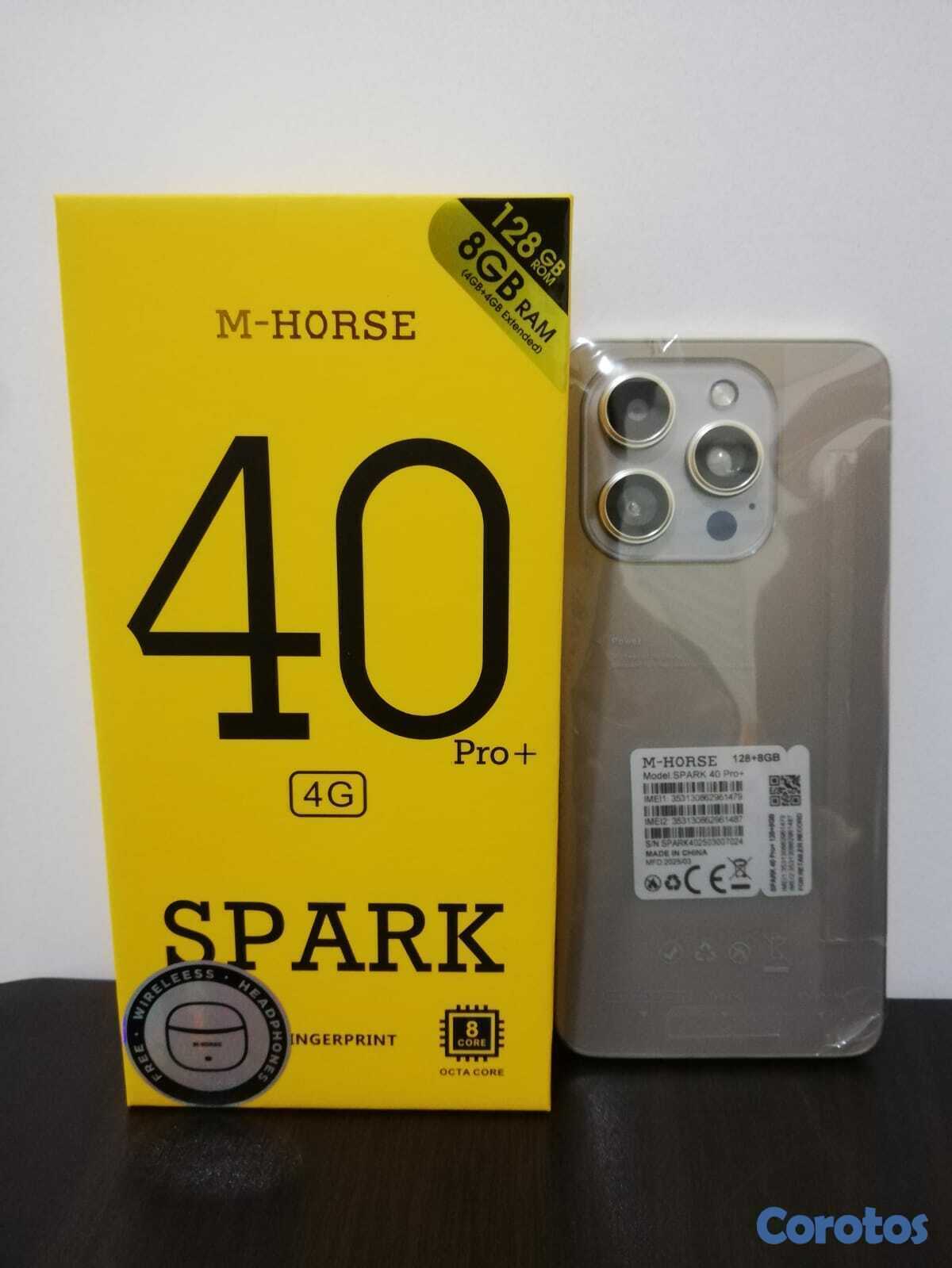 celulares y tabletas - TELEFONO M-HORSE SPARK 40 PRO+ 128+8 GB 2