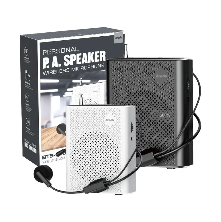 camaras y audio - Bocina + Microfono BTS-1383 parlante para charlas, maestros, panelitas, spekears 3
