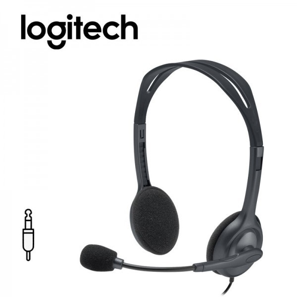 computadoras y laptops - AUDIFONO CON MICROFONO LOGITECH H111 STEREO, 3.5" INPUT. 1