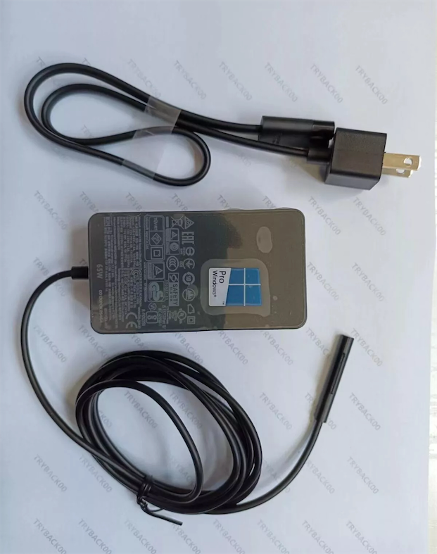 computadoras y laptops -  65W AC Charger Adapter for Microsoft Surface Pro 4/5/6/7/8/9 Book 1706 1800 New 4