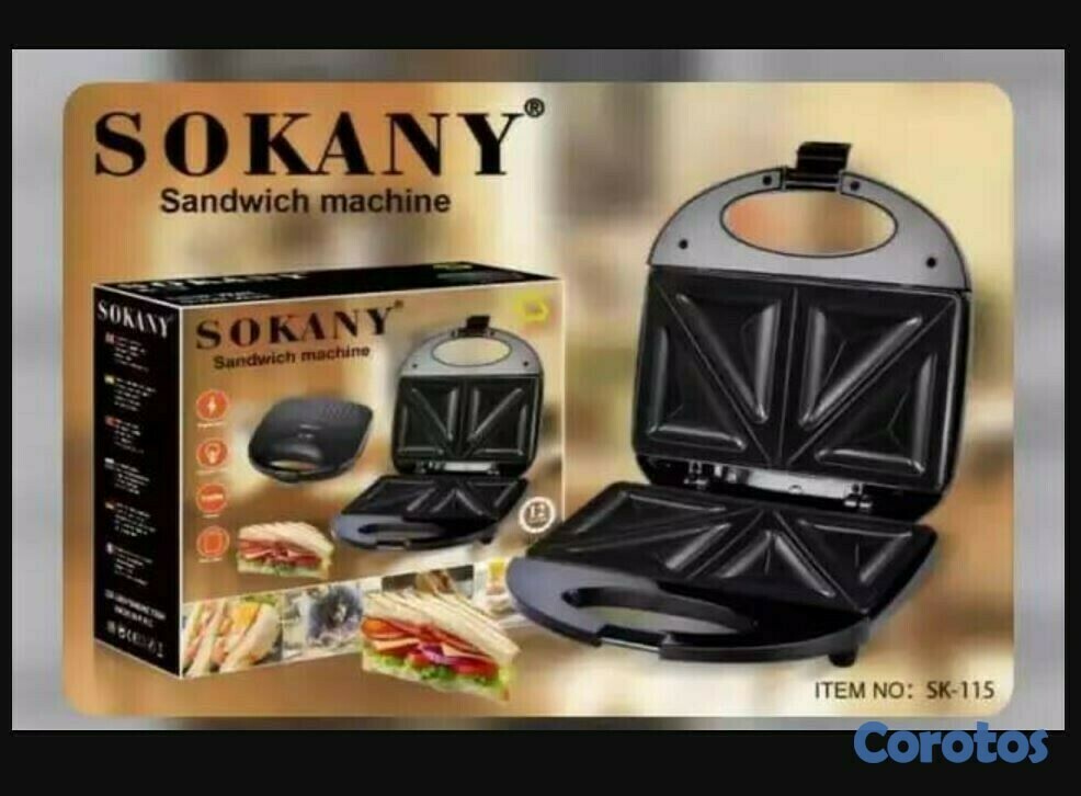 electrodomesticos - Maquina de sandwichera sokany tostadora para panes 1