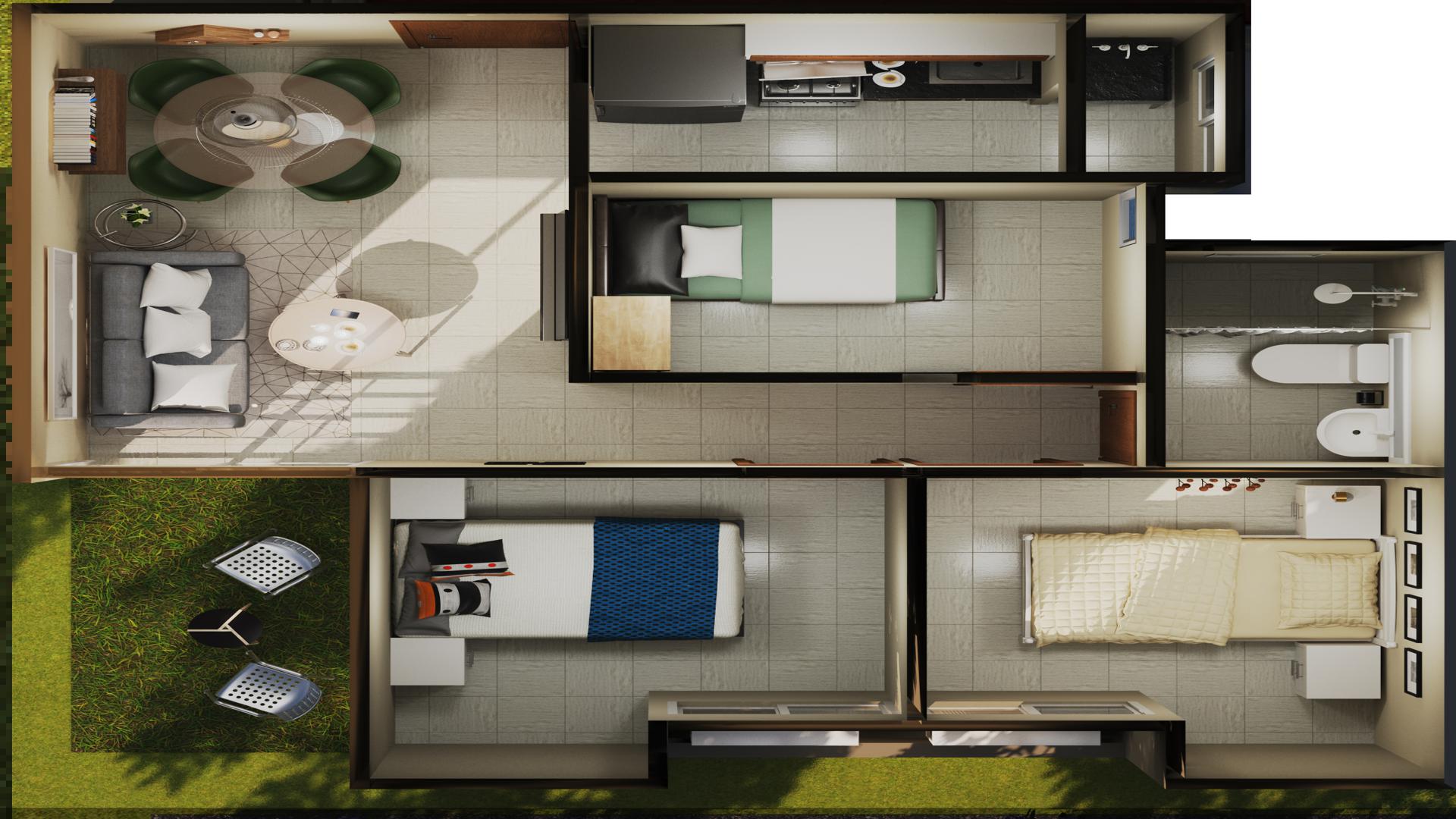 apartamentos - Venta de proyecto en Autopista las Américas. 3
