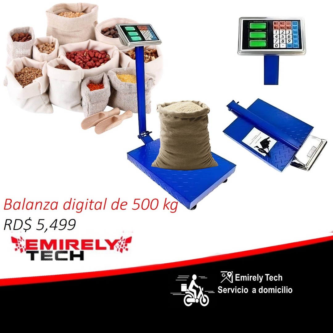 equipos profesionales - Balanza digital de 500 kg Peso para almacen 0