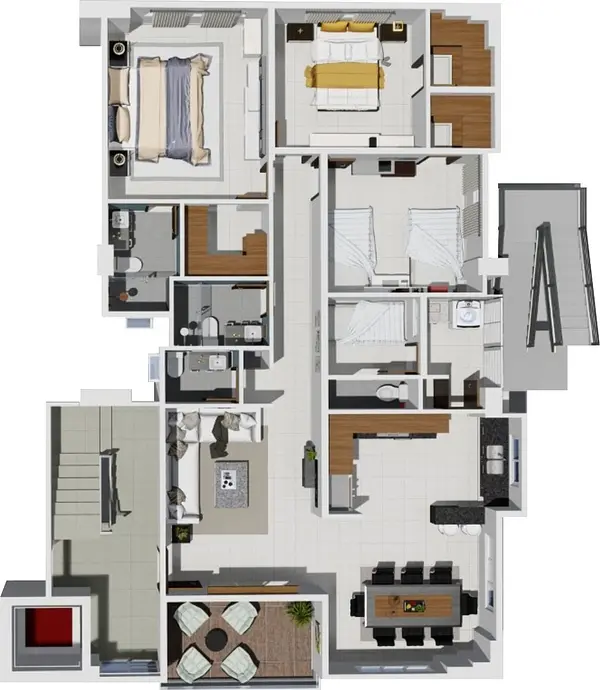 apartamentos - Apartamento de lujo, Villa María-Homs, Santiago (Piso 7) 5
