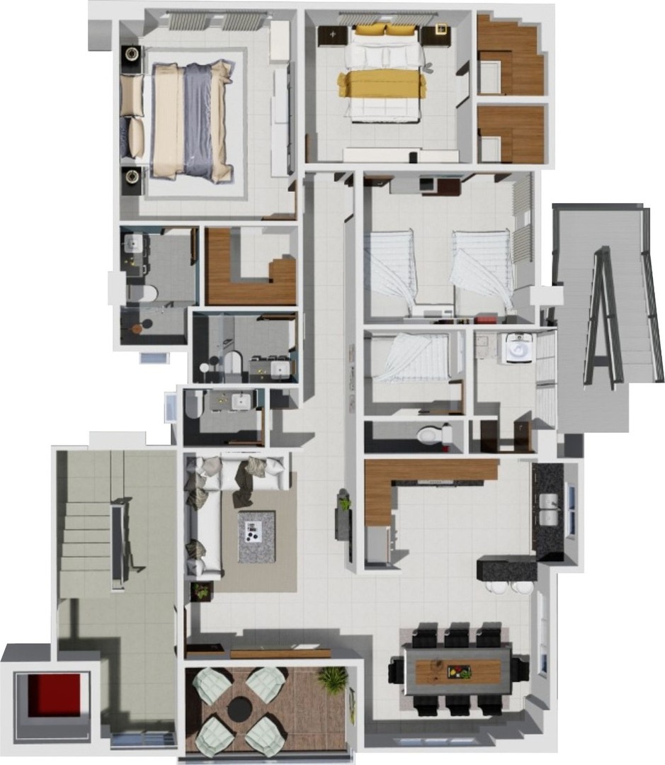 apartamentos - Apartamento de lujo, Villa María-Homs, Santiago (Piso 7) 4