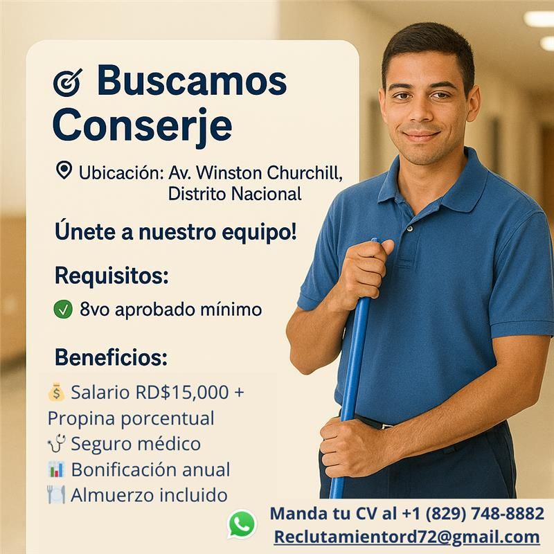 empleos disponibles - Conserje