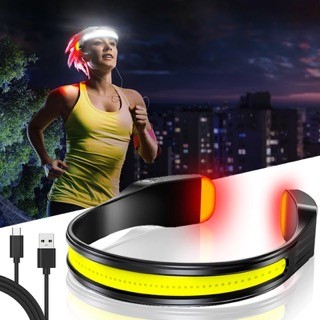 deportes - Faro LED recargable, foco de 230° Lámpara de cabeza ligera ideal correr runing 1