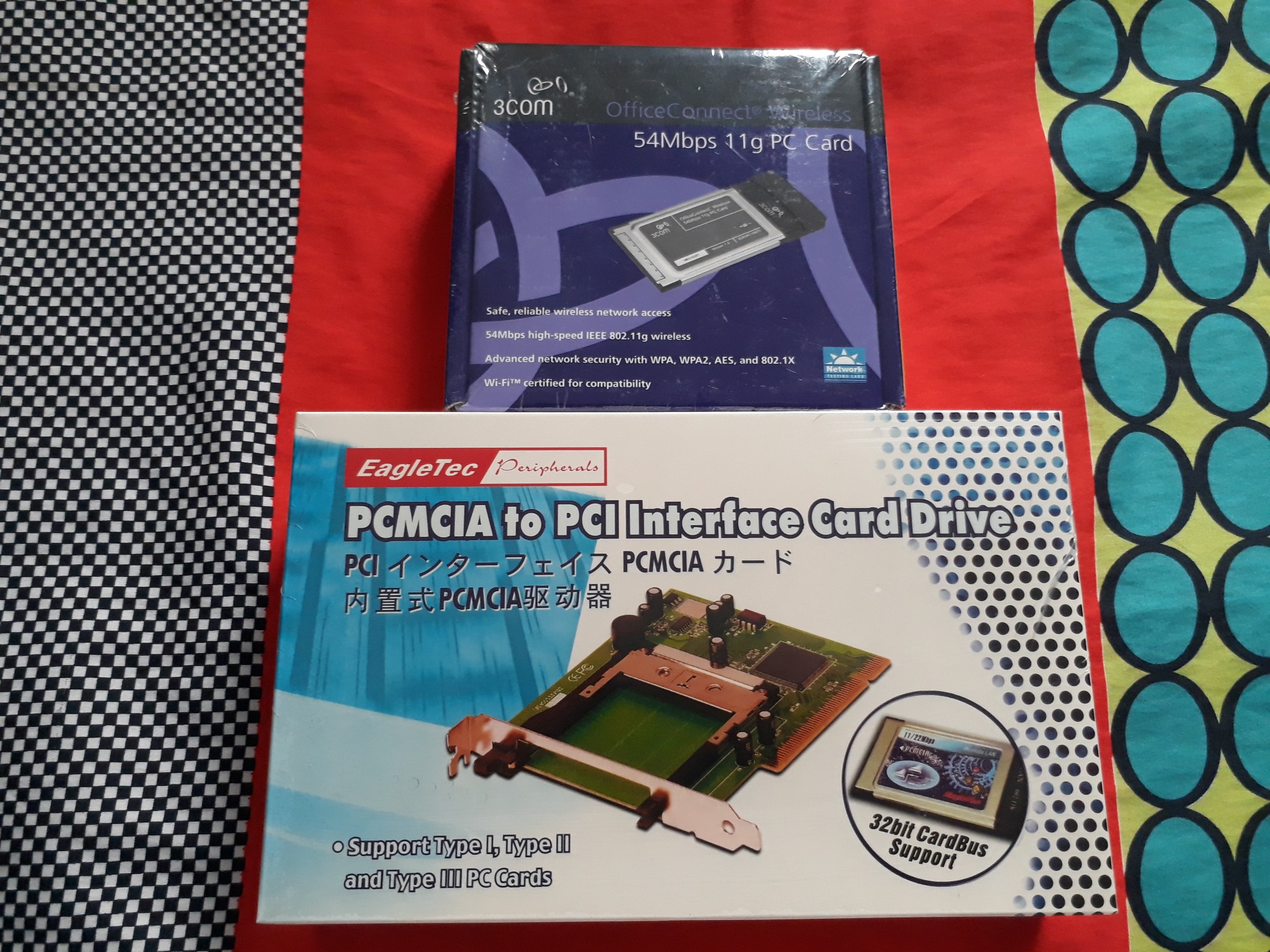computadoras y laptops - Tarjeta WiFi PCMCIA más PCI para PCMCIA - COMBO 1