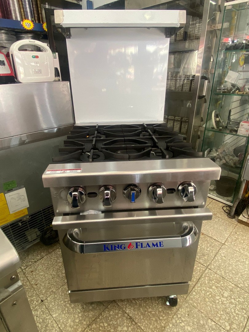 equipos profesionales - Estufa de 6 Hornillas con Horno 