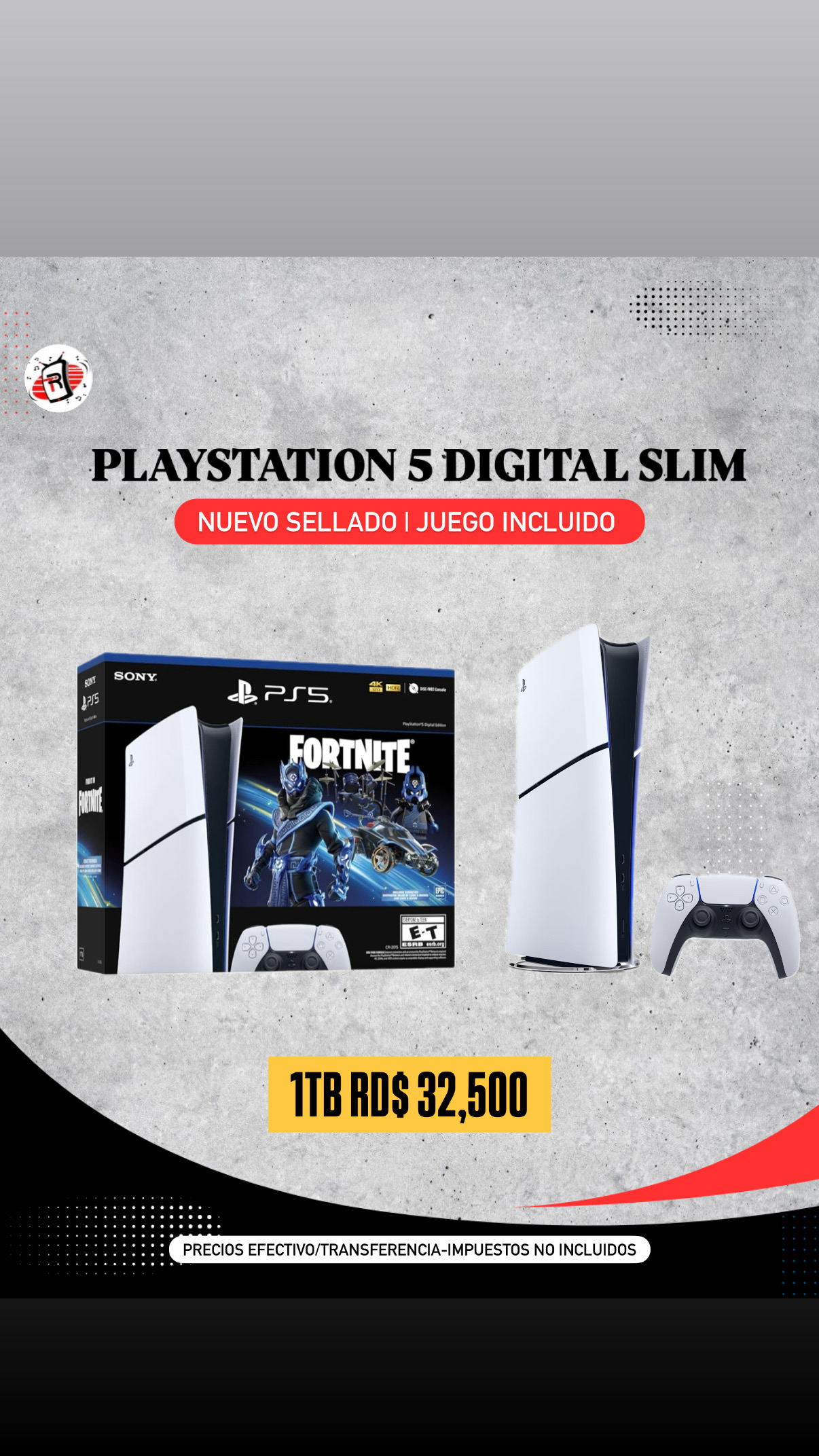 computadoras y laptops - Play Station 5 FORNITE 1TB  DIGITAL SLIM
 3