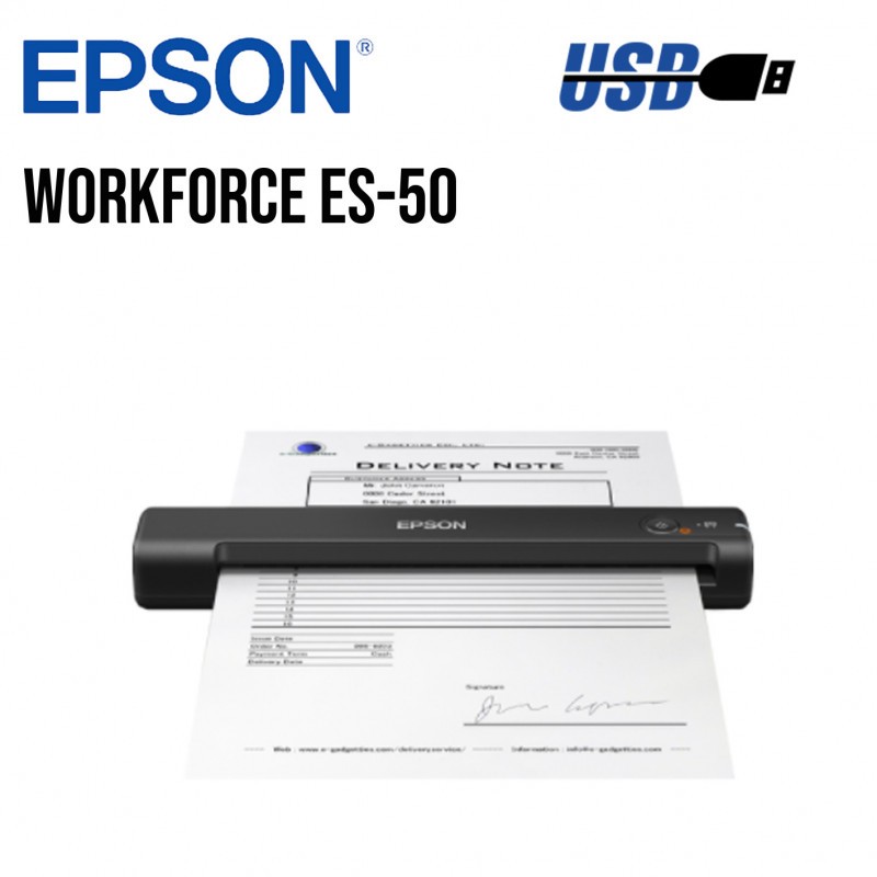 impresoras y scanners - SCANNER EPSON WORKFORCE ES-50, PORTATIL, (ESCANEO MANUAL) 600 X 600 DPI, USB, 