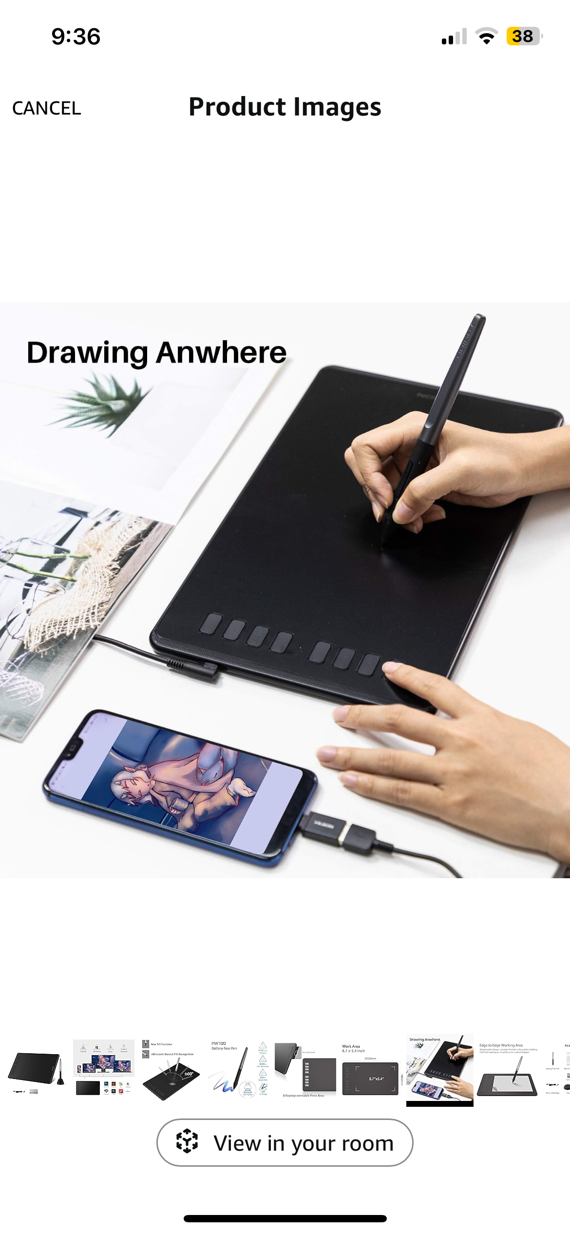 accesorios para electronica - HUION Inspiroy H640P Drawing Tablet 1