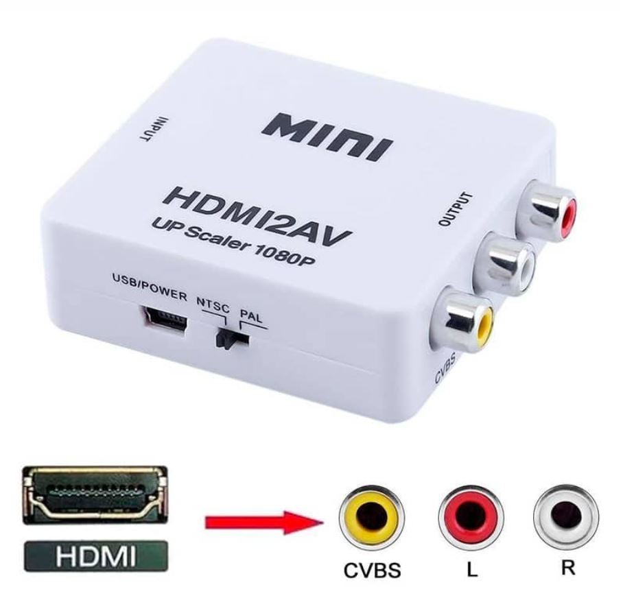 accesorios para electronica - Adaptador de HDMI a AV 1