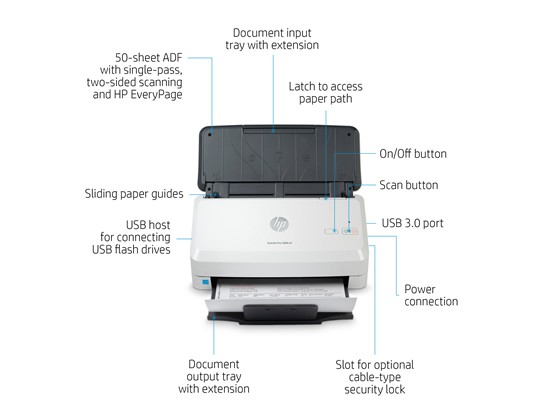 impresoras y scanners - SCANNER HP SCANJET PROFESSIONAL 3000 S4 - DOCUMENT SCANNER - 8.5 IN X 34 IN  1