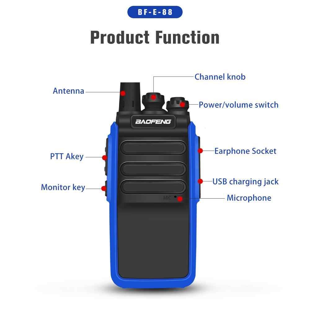 equipos profesionales - Radio Comunicacion Walkie Talkie Marca Baofeng E88 6