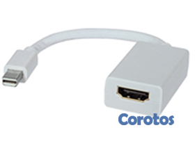computadoras y laptops - ADAPTADOR CONVERTIDOR MINI DISPLAYPORT A HDMI HEMBRA, FUNCIONA CON MACBOOK PRO 