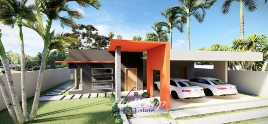 casas - En venta casa familiar, estilo minimalista en urbanización, Puerto Plata 