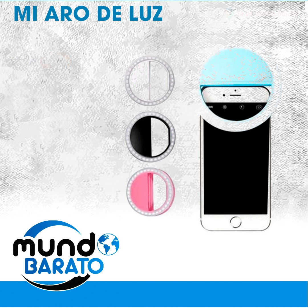 accesorios para electronica - Anillo Aro De Luz  Selfie Led Recargable para Celular