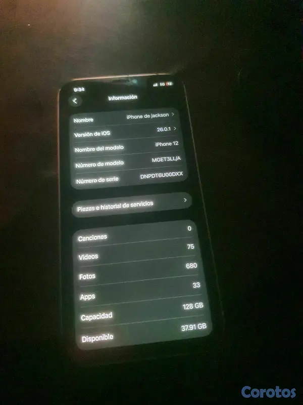 celulares y tabletas - iPhone 12 de 128GB nitido 6