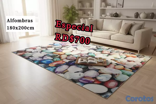 decoración y accesorios - alfombras 3D tamaño grande 180x200cm  7