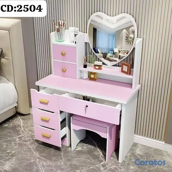 decoración y accesorios - Tocador (Vanity) con Tabure (*Banquito*) 

Medidas: 85x39x130cm.
 4
