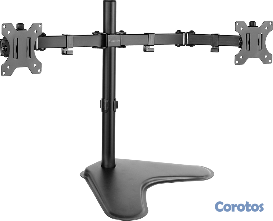computadoras y laptops - SOPORTE PARA MONITOR KLIPX DOBLE, PARA DOS MONITORES,13-32 PULGADAS  1