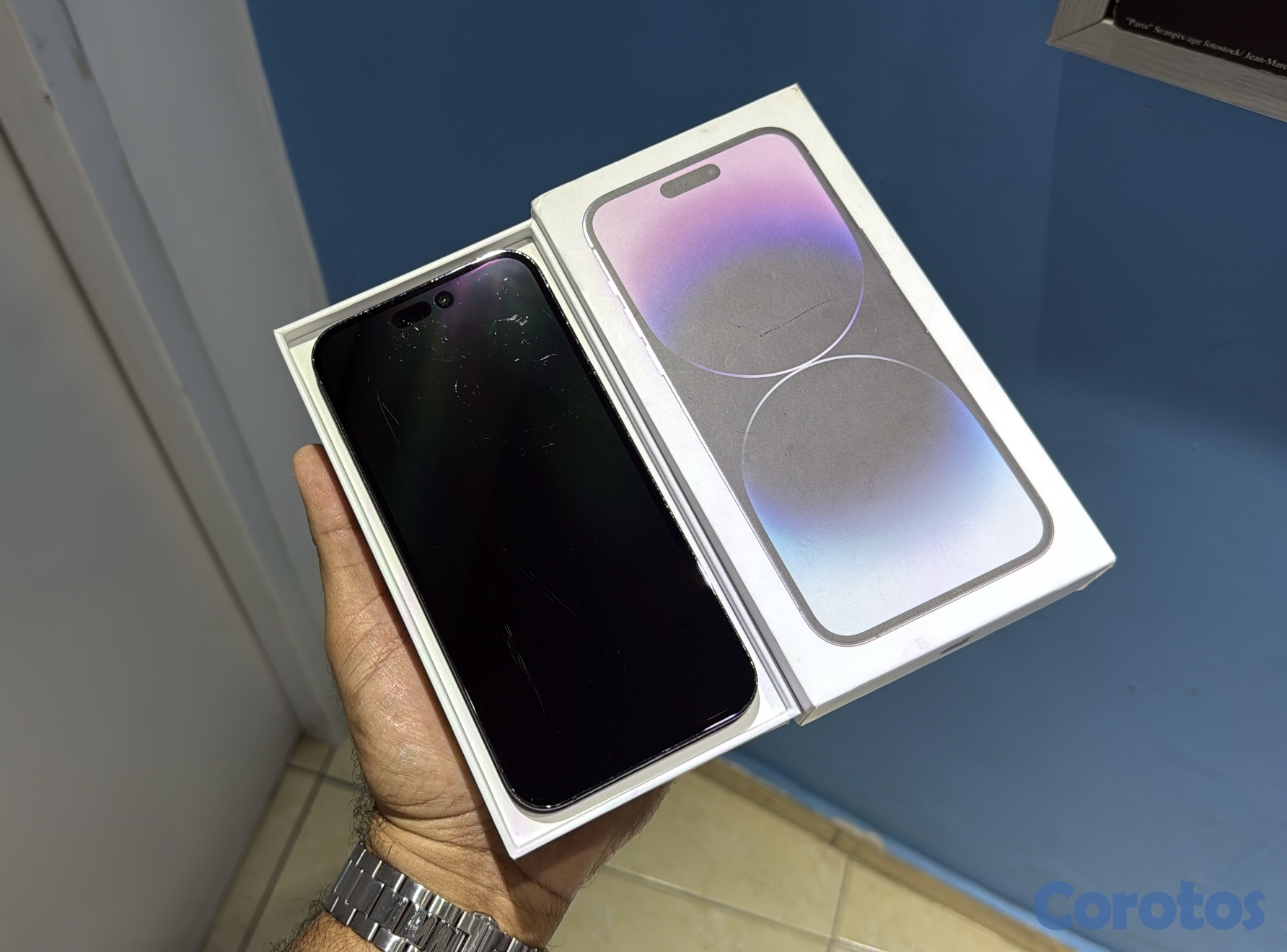 celulares y tabletas - iPhone 14 Pro Max 256GB Purple impecable $ 43,500  2