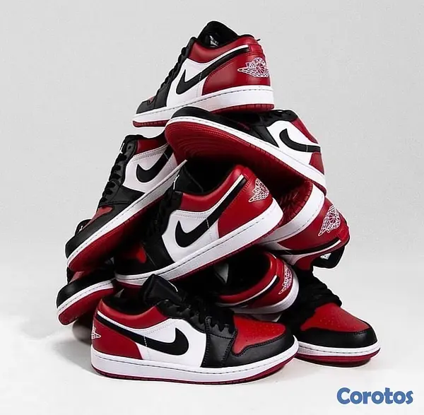 zapatos unisex - Tenis Teni Nike Air Jordan Retro 1 Low Bred Toe Original Originales Sneaker 👺 7