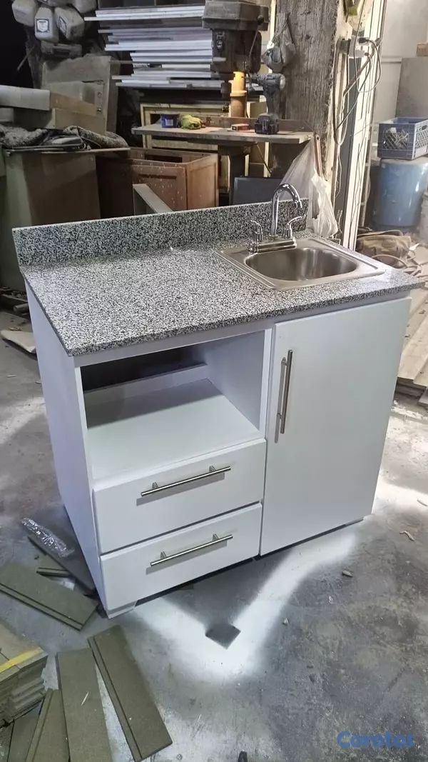 electrodomesticos - Mueble en hidrofugo con estufa empostrada,fregadero, despensa.  
 11