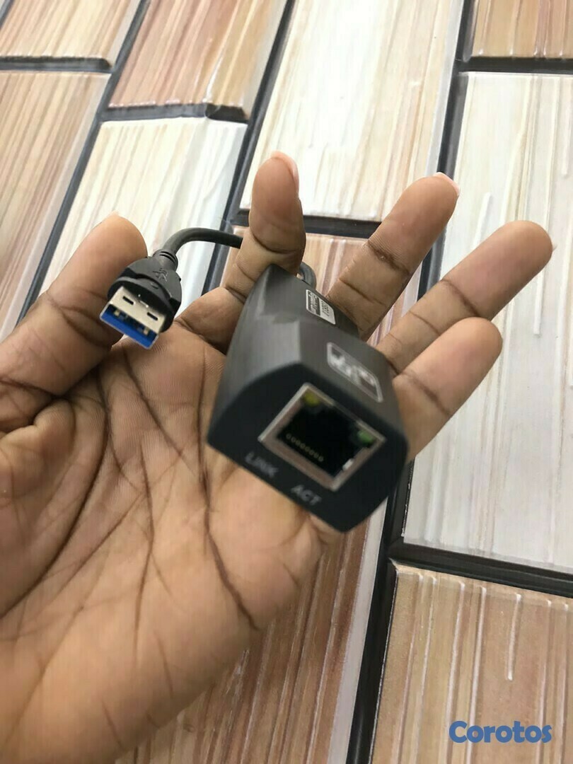 accesorios para electronica - Adaptador USB 3.0 a Ethernet red RJ45 LAN cableada Gigabit. 6