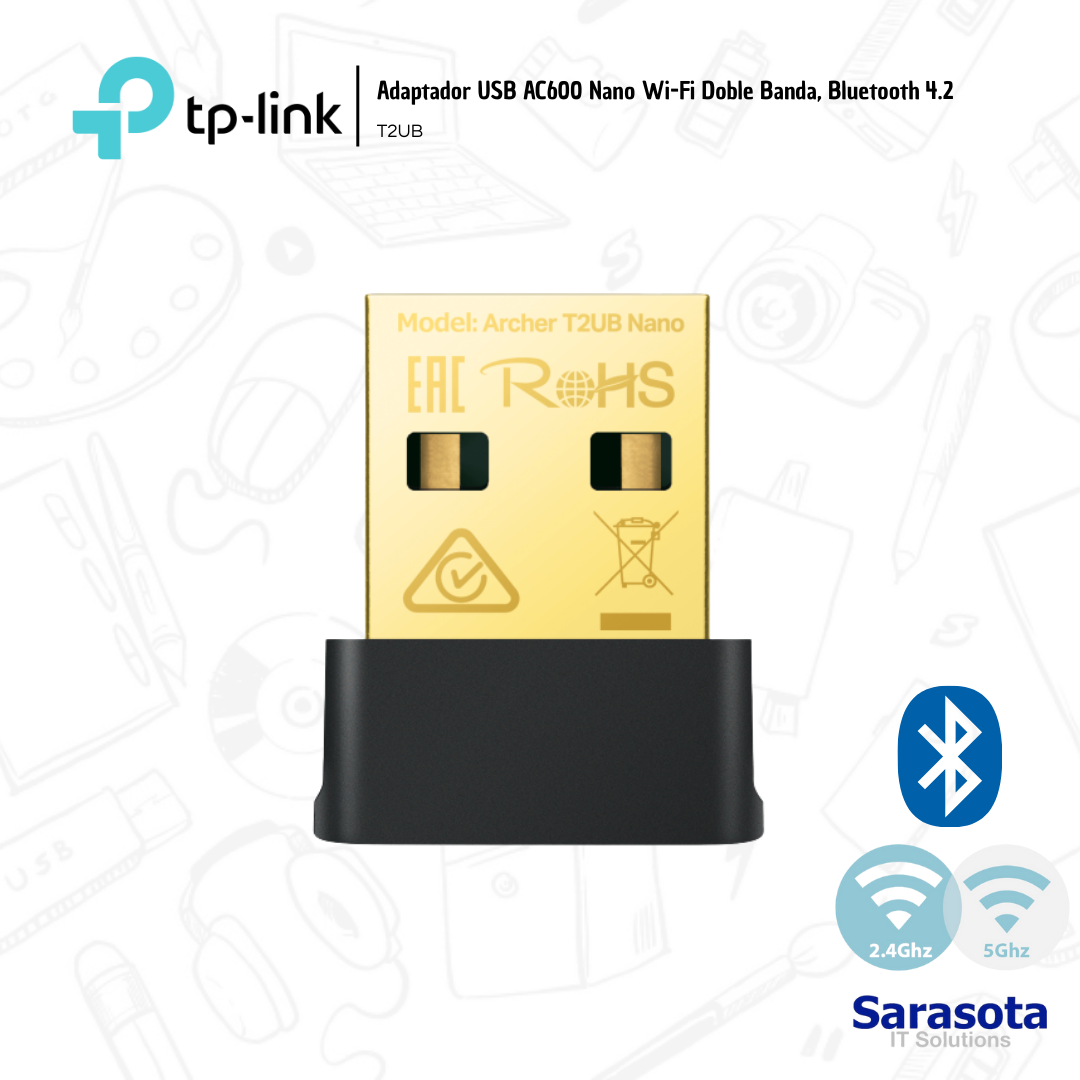 accesorios para electronica - Tp-link Adaptador wifi USB de 5g AC600 Archer T2UB 0