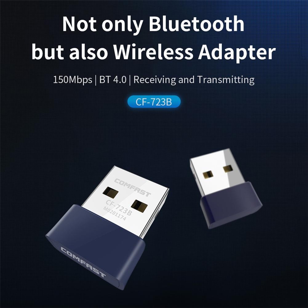 computadoras y laptops - ADAPTADOR COMFAST Bluetooth 4.0 + y  USB, WIFI 150Mbps 