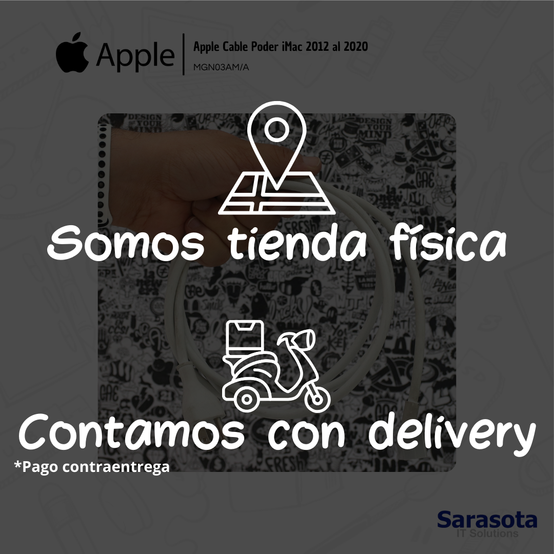 accesorios para electronica - Apple Cable de poder blanco para iMac 2