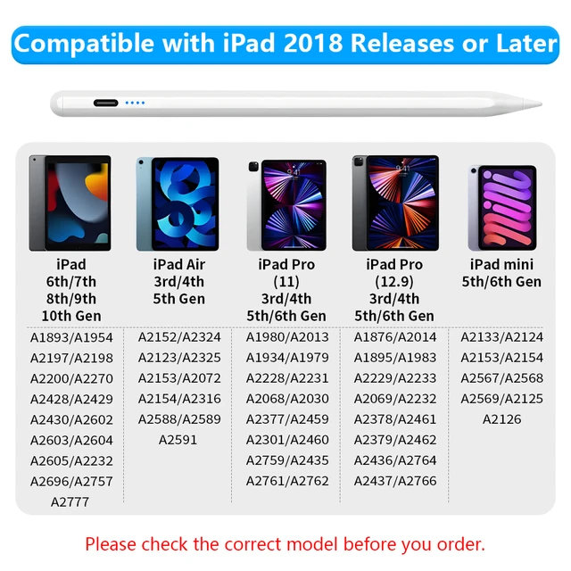 celulares y tabletas - Lápiz óptico universal, compatible con celulares, tabletas iPad. Capacitiva  5