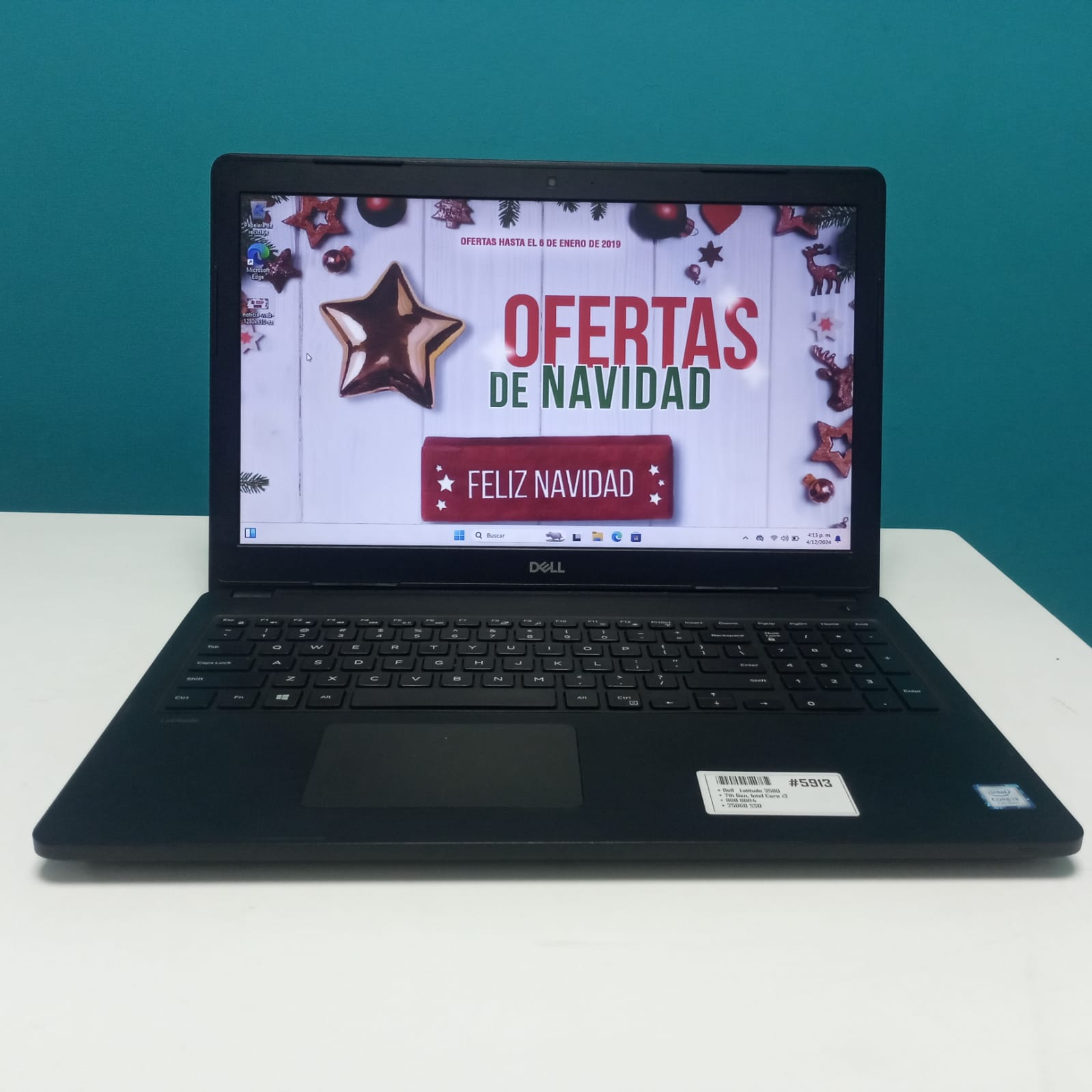 computadoras y laptops - Laptop, Dell Latitude 3580 / 7th Gen, Intel Core i