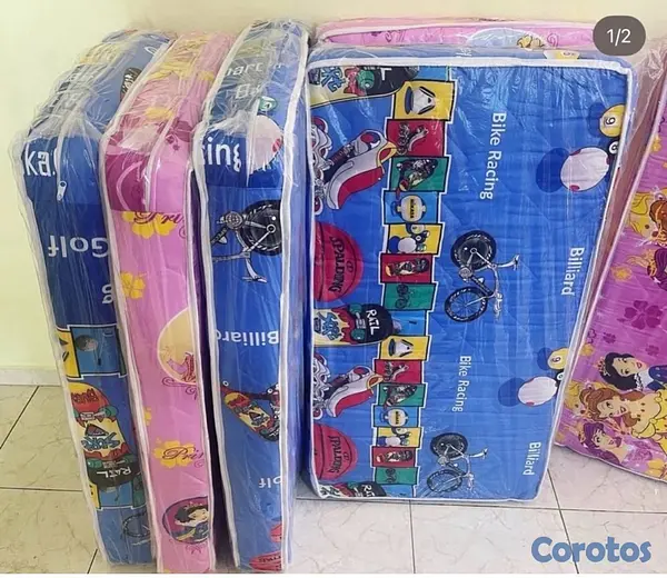 muebles - COLCHÓN PARA CUNAS Y CAMAS TOODLER 29x54” NUEVOS  3