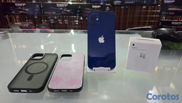 celulares y tabletas - iPhone 12 128GB Azul desbloqueado de fabrica 2