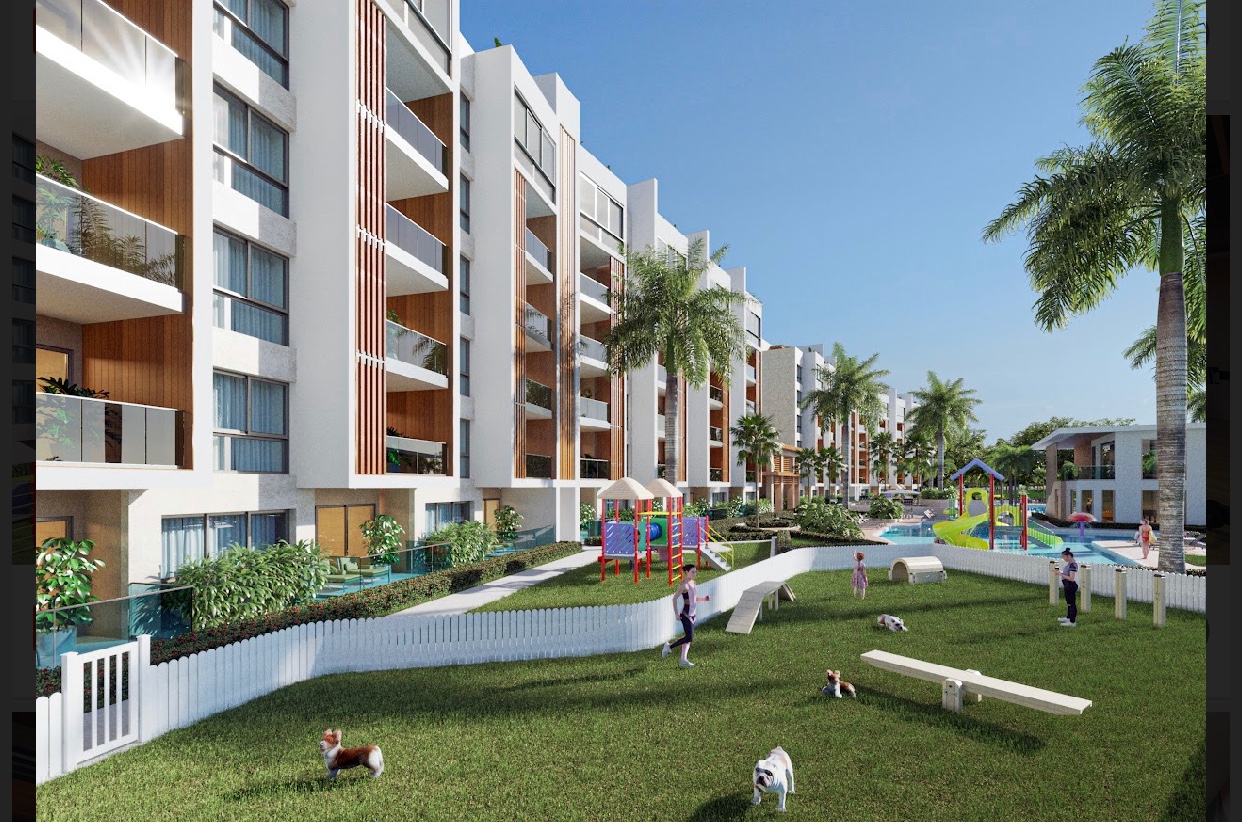 apartamentos - Venta de apartamentos en vista cana con piscina golf residences zona turística 2