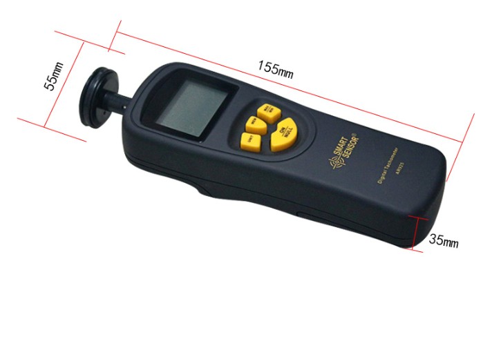 otros electronicos - Tacometro Digital Medidor de Velocidad Rotacion Contacto LCD 5