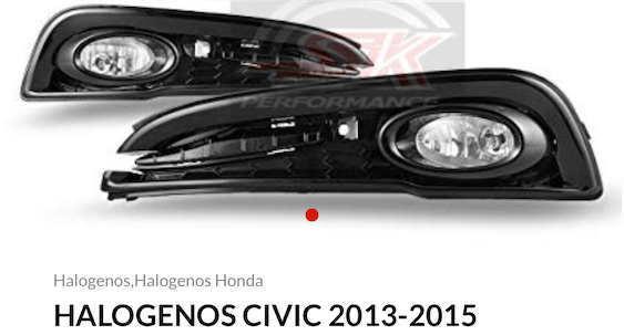 accesorios para vehiculos - Halogenos Honda Civic 2013-2015