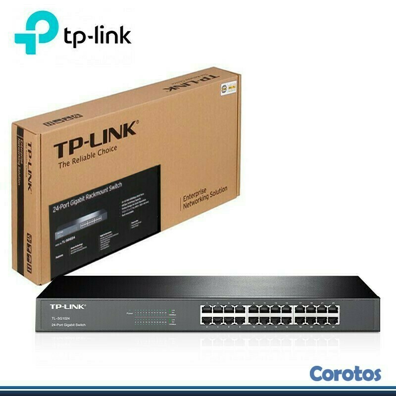 impresoras y scanners - SWITCH 24 PUERTOS TP-LINK TL-SG1024, NO ADMINISTRABLE/RACK, 24 PUERTOS GIGABIT E 1