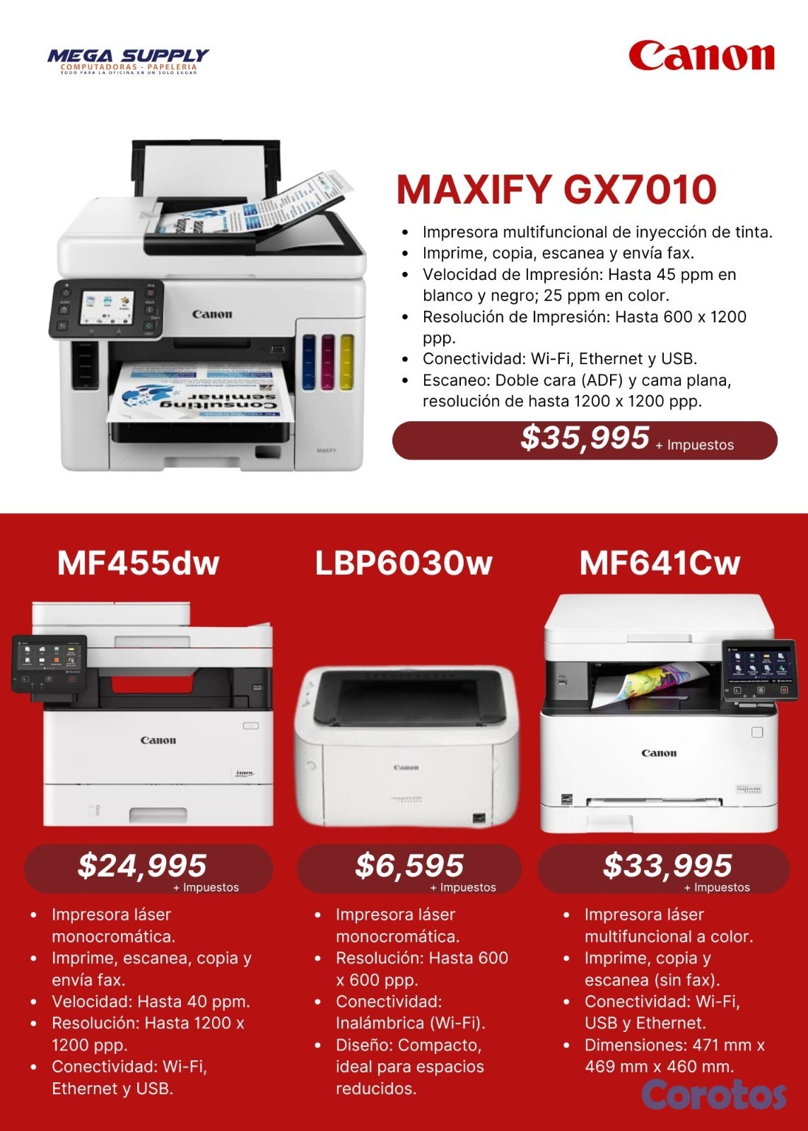 impresoras y scanners - TENEMOS TODAS LAS IMPRESORA CANON 