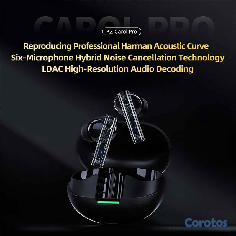 camaras y audio - KZ Carol Pro TWS Earbuds Bluetooth 5.4, LDAC, ANC 2